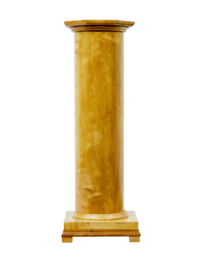 Early 20th Century Empire Revival Swedish Birch Pedestal