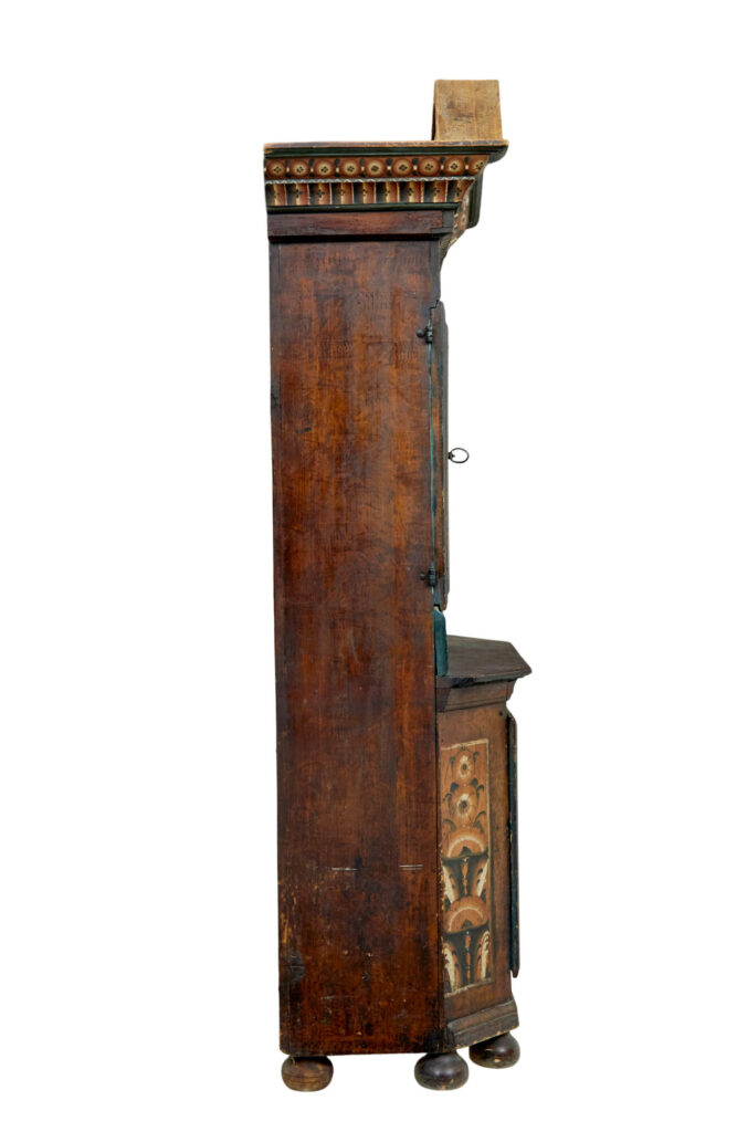 Early 19th Century Swedish Hand Painted Cupboard — image 8
