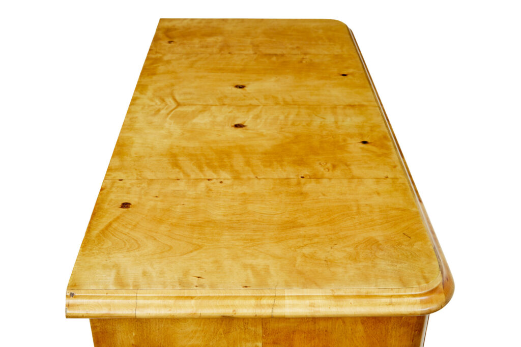 19th Century Swedish Tiger Birch Chest of Drawers — image 3
