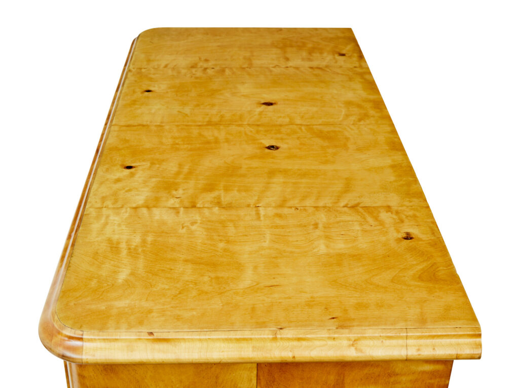 19th Century Swedish Tiger Birch Chest of Drawers — image 2