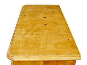 19th Century Swedish Tiger Birch Chest of Drawers — thumbnail 2