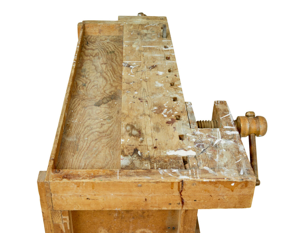 Early 20th Century Pine Workbench — image 10