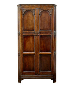 20th Century Oak Gothic Revival Wardrobe — thumbnail 7