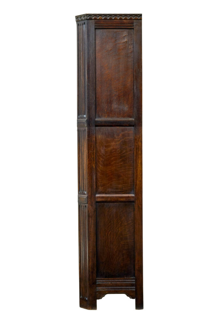 20th Century Oak Gothic Revival Wardrobe — image 5