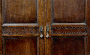 20th Century Oak Gothic Revival Wardrobe — thumbnail 3