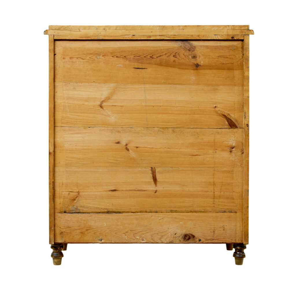 Swedish 19th Century Carved Birch Chest of Drawers — image 6