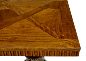 Scandinavian Early 20th Carved Walnut Desk — thumbnail 5