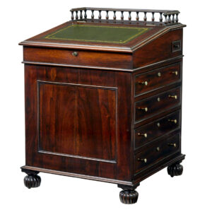 MID 19TH CENTURY DAVENPORT WRITING DESK