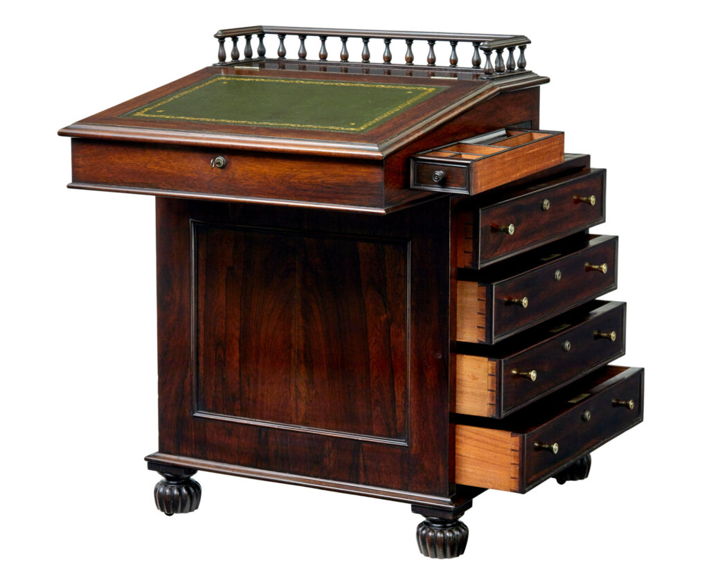 Mid 19th Century Davenport Writing Desk — image 11