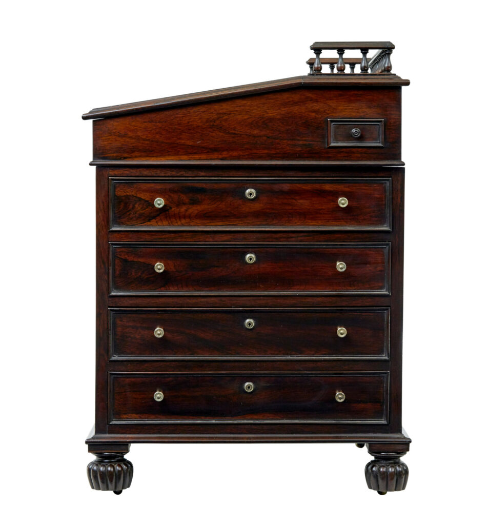Mid 19th Century Davenport Writing Desk — image 9