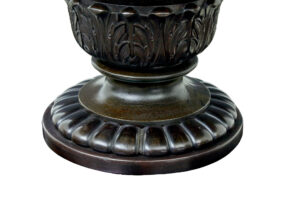 19th Century Carved Blackened Oval Center Table — thumbnail 5