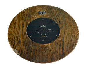 Art Deco Oak Wall Clock Engström by Zenith — thumbnail 5