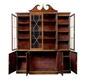 Mid 19th Century Inlaid Breakfront Bookcase — thumbnail 2