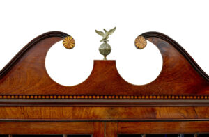 Mid 19th Century Inlaid Breakfront Bookcase — thumbnail 8