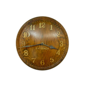 ART DECO OAK WALL CLOCK ENGSTRÖM BY ZENITH