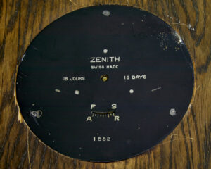 Art Deco Oak Wall Clock Engström by Zenith — thumbnail 6