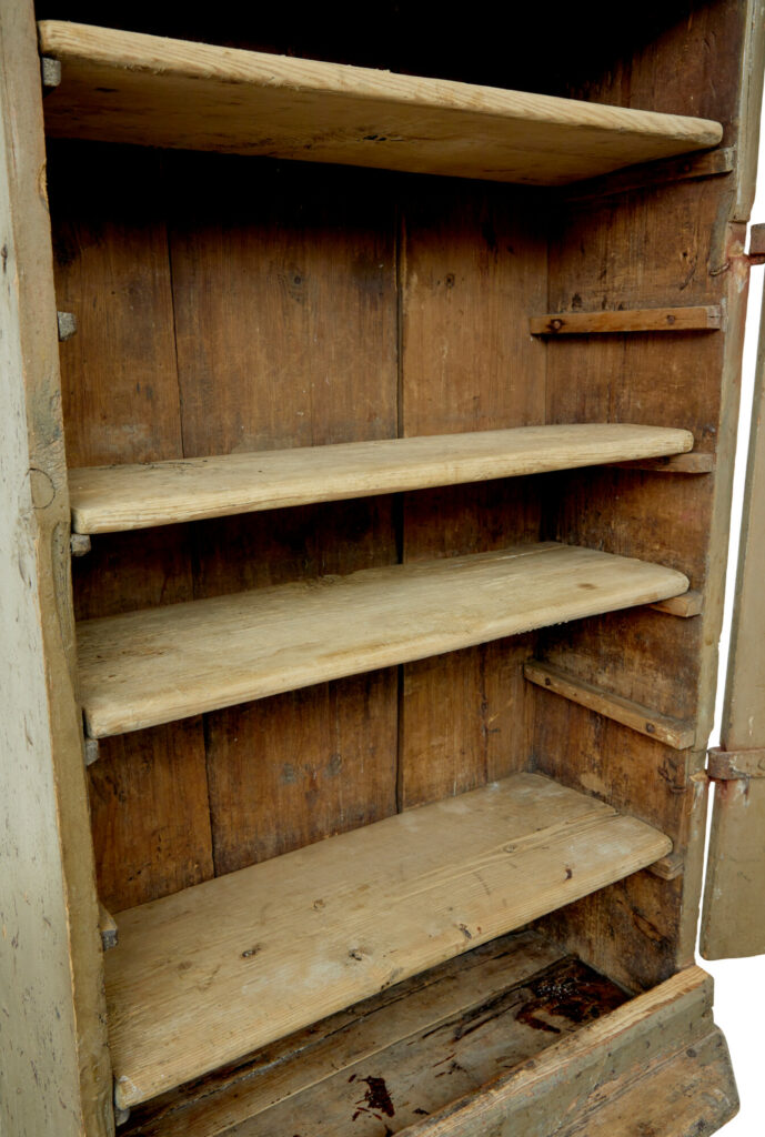 Early 19th Century Scandinavian Carved Pine Cupboard — image 5