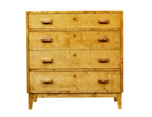 Art Deco Swedish Chest of Drawers in Birch — thumbnail 6