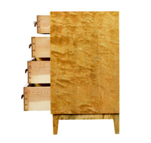 Art Deco Swedish Chest of Drawers in Birch — thumbnail 4