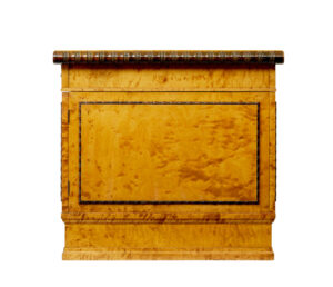 Scandinavian Birch Art Deco Pedestal Desk — thumbnail 9