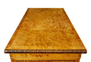 Scandinavian Birch Art Deco Pedestal Desk — thumbnail 6