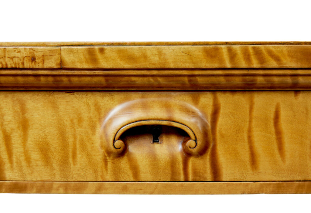 Scandinavian Birch Art Deco Pedestal Desk — image 2