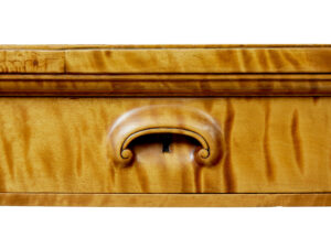 Scandinavian Birch Art Deco Pedestal Desk — thumbnail 2