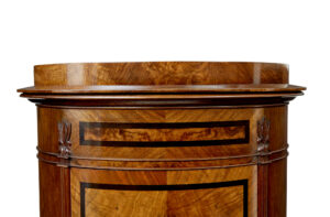 19th Century Burr Walnut Pedestal Cupboard — thumbnail 6