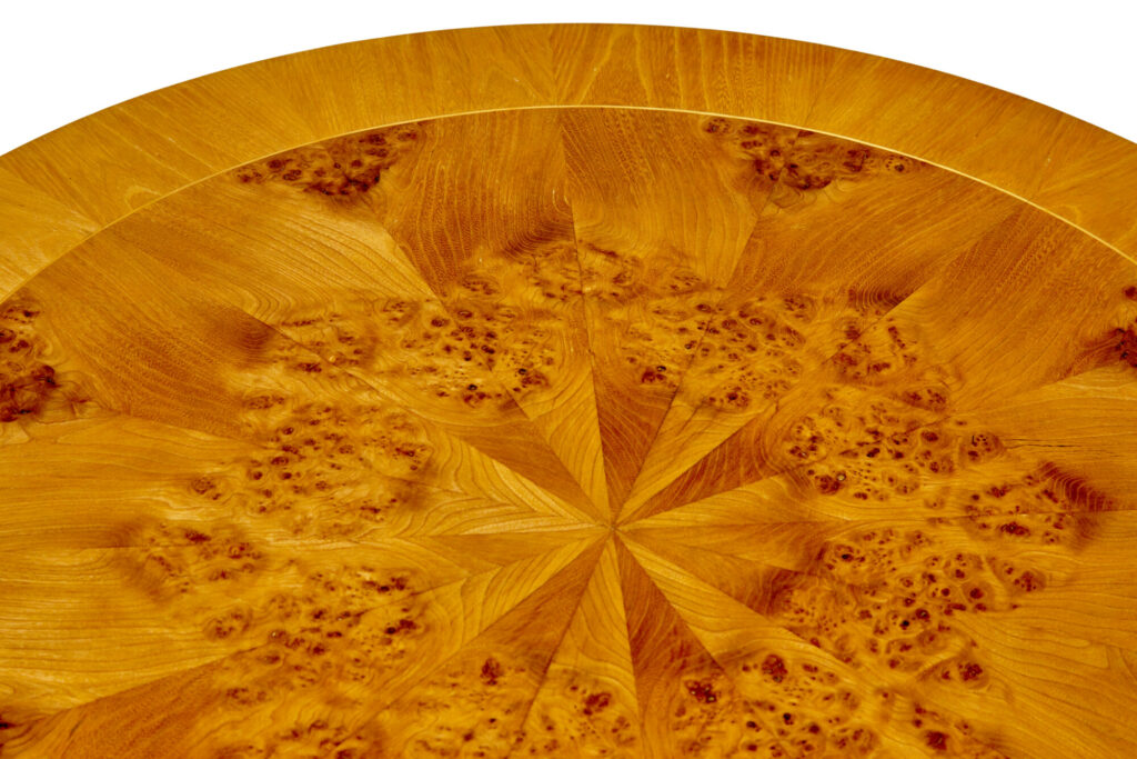 Swedish Mid Century Art Deco Inspired Elm Root Coffee Table — image 5