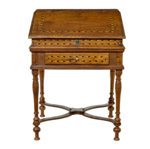 Early 19th Century Dutch Inlaid Oak Writing Slope — thumbnail 6