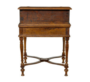 Early 19th Century Dutch Inlaid Oak Writing Slope — thumbnail 3