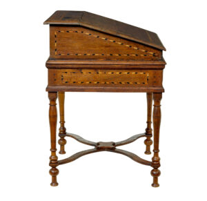 Early 19th Century Dutch Inlaid Oak Writing Slope — thumbnail 2