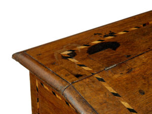 Early 19th Century Dutch Inlaid Oak Writing Slope — thumbnail 11