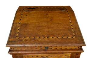 Early 19th Century Dutch Inlaid Oak Writing Slope — thumbnail 10