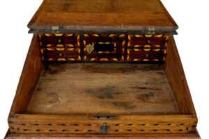 Early 19th Century Dutch Inlaid Oak Writing Slope — thumbnail 9
