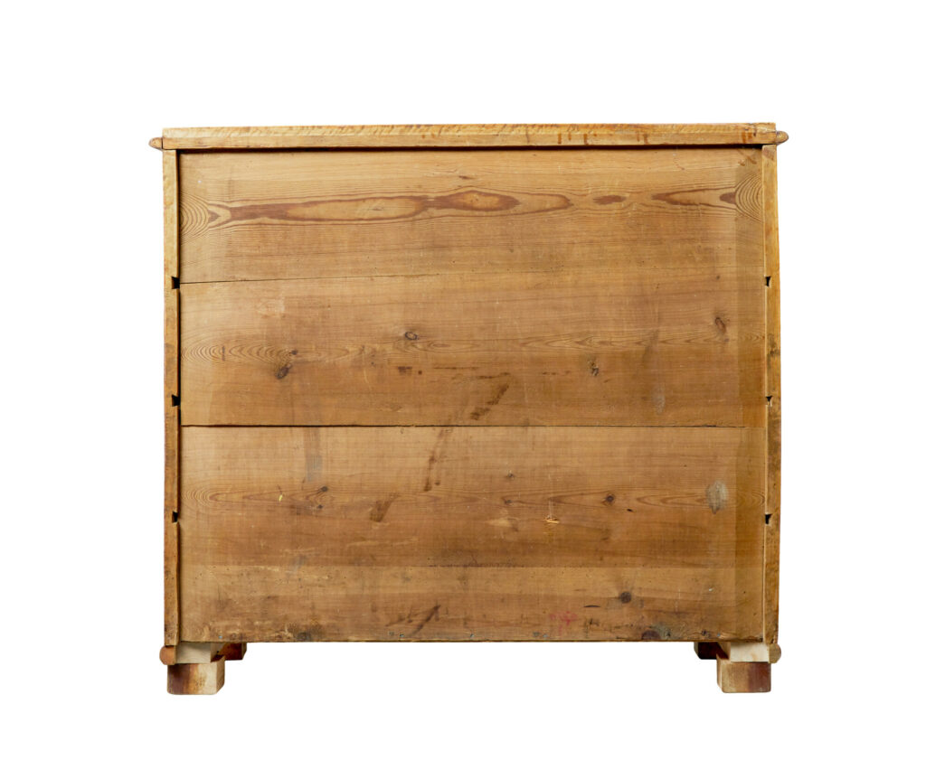 Mid 19th Century Burr Birch Swedish Secretaire Chest of Drawers — image 3