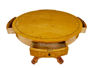 19th Century Swedish Birch Circular Center Table — thumbnail 6