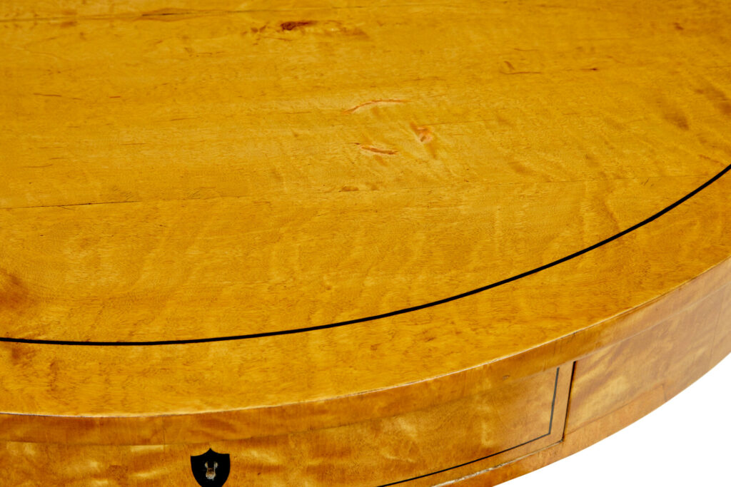 19th Century Swedish Birch Circular Center Table — image 5