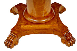 19th Century Swedish Birch Circular Center Table — thumbnail 4