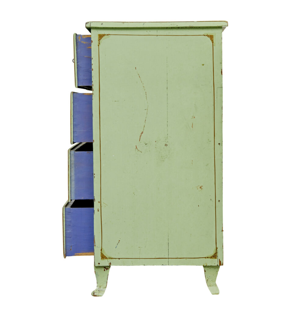 19th Century Swedish Painted Pine Chest of Drawers — image 4