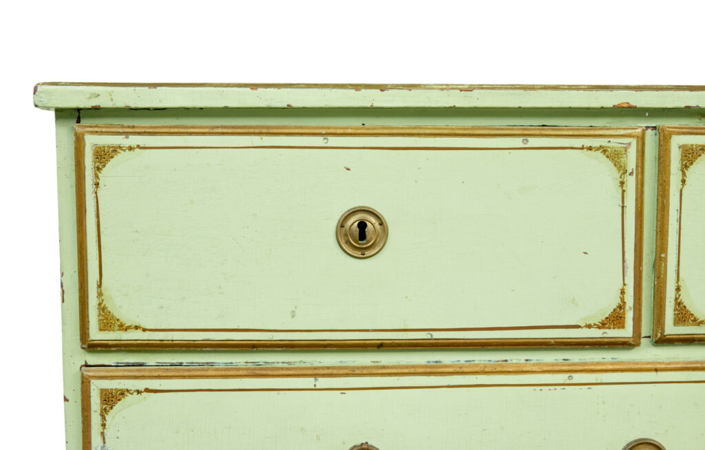 19th Century Swedish Painted Pine Chest of Drawers — image 10