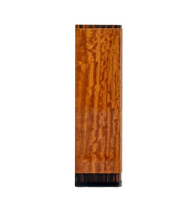 Mid Century Scandinavian Teak and Zebrawood Low Open Bookcase — thumbnail 8
