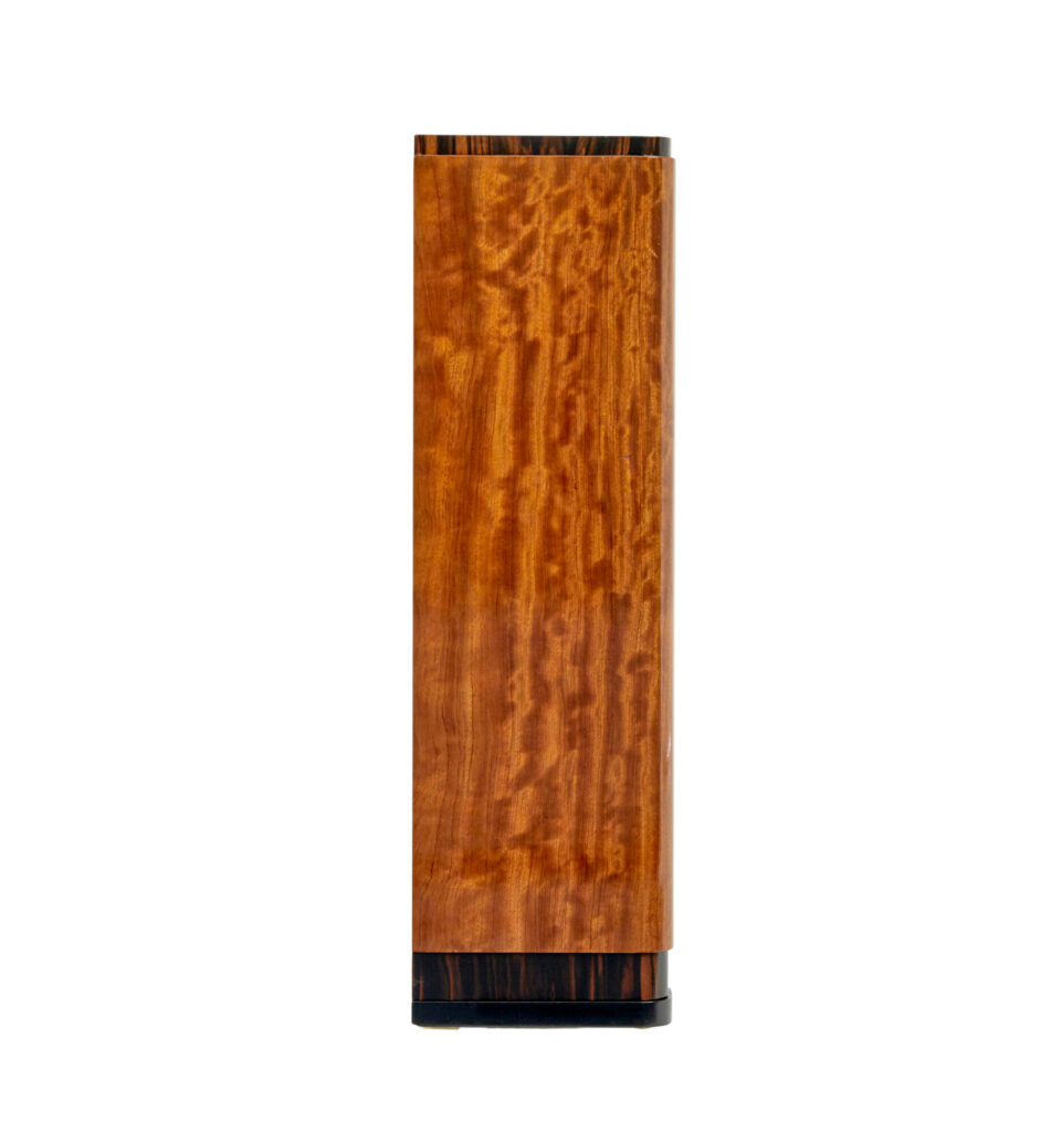 Mid Century Scandinavian Teak and Zebrawood Low Open Bookcase — image 8
