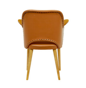 Mid Century Swedish Leather Desk Armchair — thumbnail 5