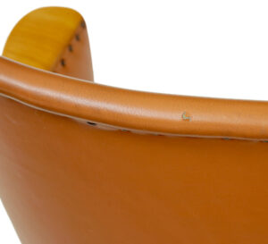 Mid Century Swedish Leather Desk Armchair — thumbnail 4