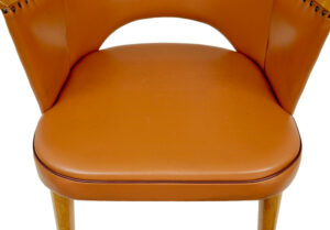 Mid Century Swedish Leather Desk Armchair — thumbnail 3