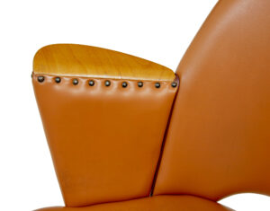 Mid Century Swedish Leather Desk Armchair — thumbnail 2