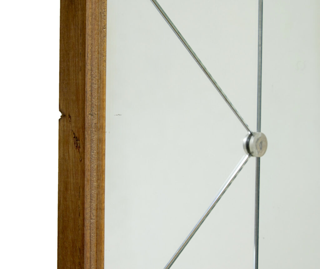 Large Swedish Mid Century Harlequin Mirror — image 2