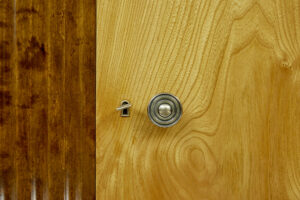 Scandinavian Art Deco Elm and Birch Inlaid Cabinet — thumbnail 2