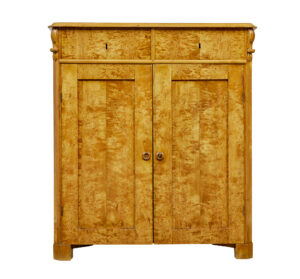 19th Century Swedish Tiger Birch Cupboard — thumbnail 10